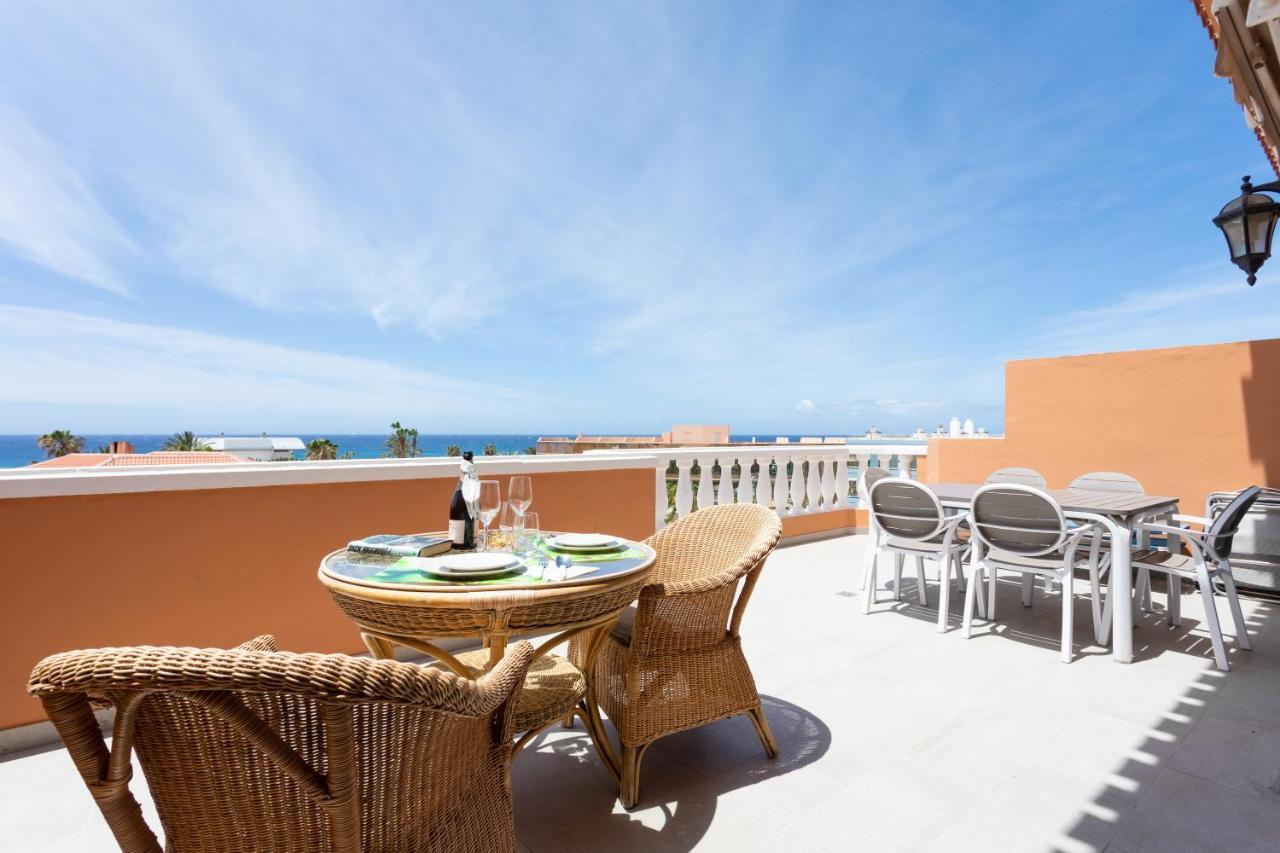Exclusive Penthouse Playa Las Vistas 4 Close To The Sea And Beach, Aircondition For A Fee, Wifi, Terrace, Heated Pool Playa de las Americas  Ngoại thất bức ảnh