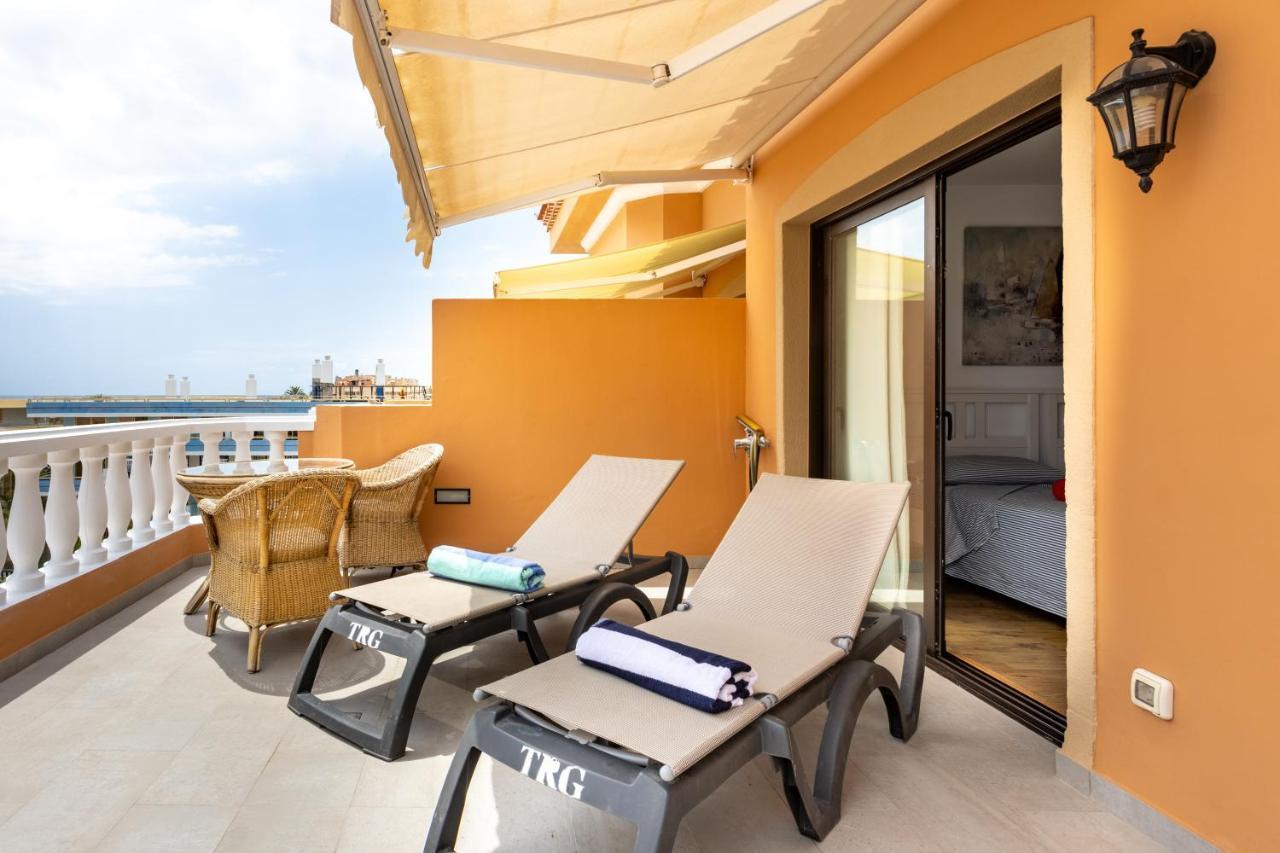 Exclusive Penthouse Playa Las Vistas 4 Close To The Sea And Beach, Aircondition For A Fee, Wifi, Terrace, Heated Pool Playa de las Americas  Ngoại thất bức ảnh